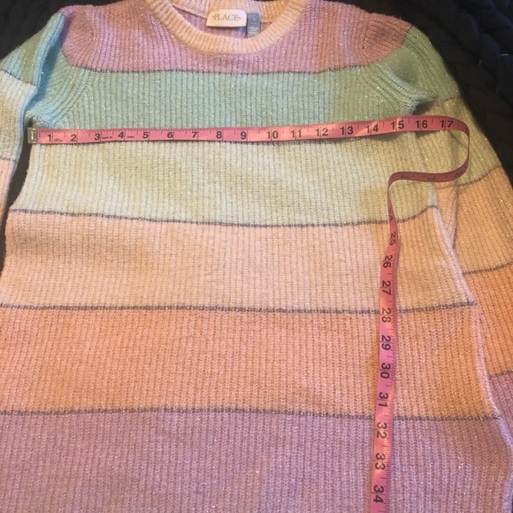 Pastel stripe shimmer sweater size XS or Small - Picture 12 of 13